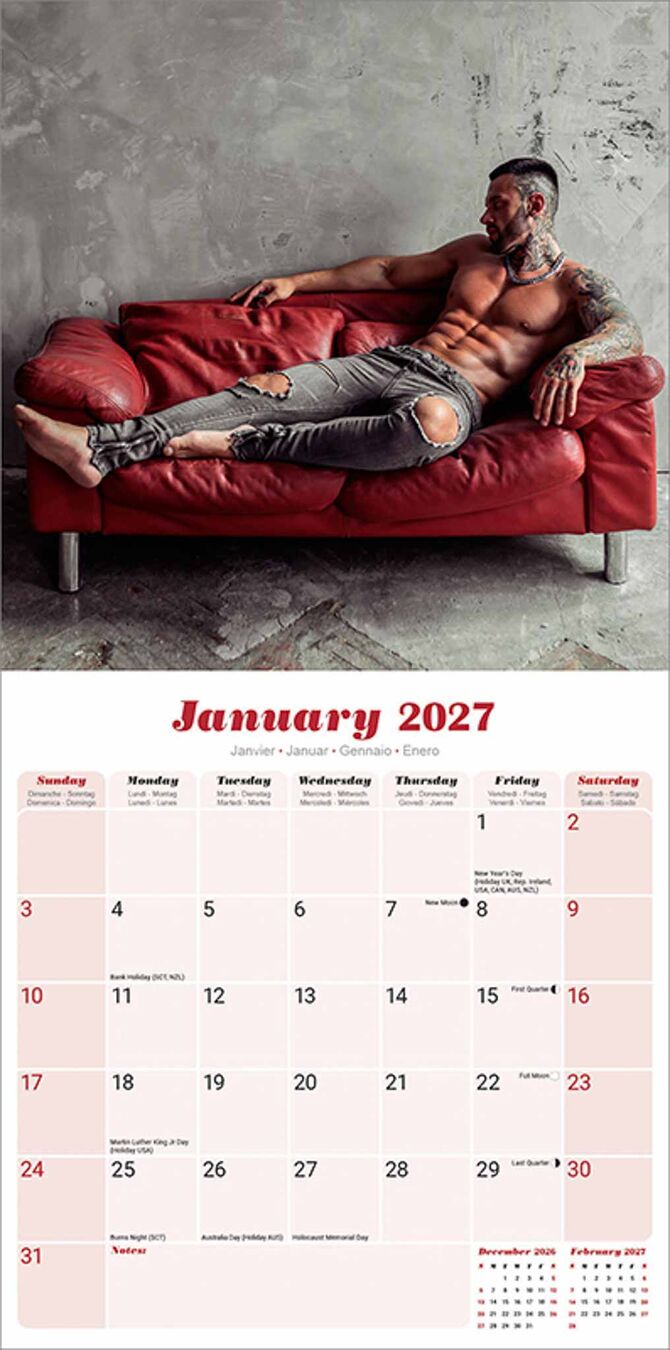 Avonside Kalender 27 Guys as