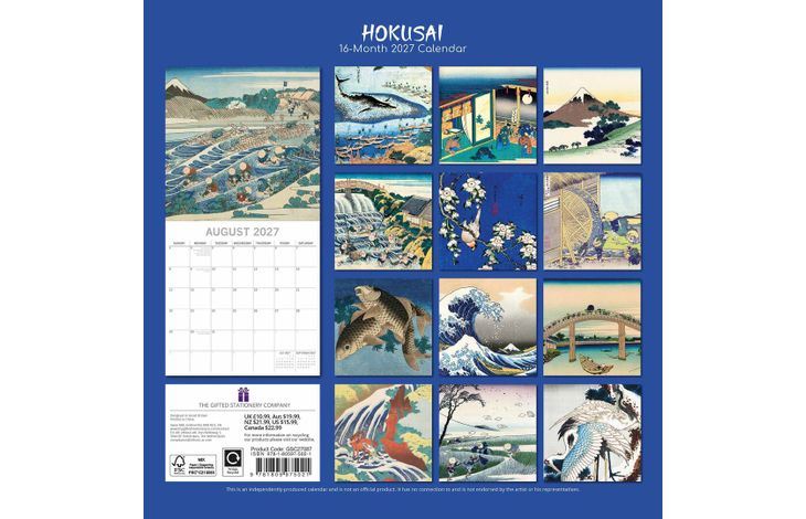 The Gifted Stationery Kalender 27 Hokusai gtd