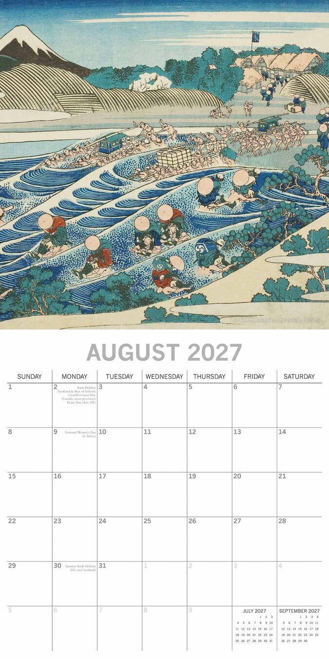 The Gifted Stationery Kalender 27 Hokusai gtd
