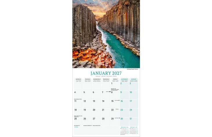 Avonside Kalender 27 Iceland as