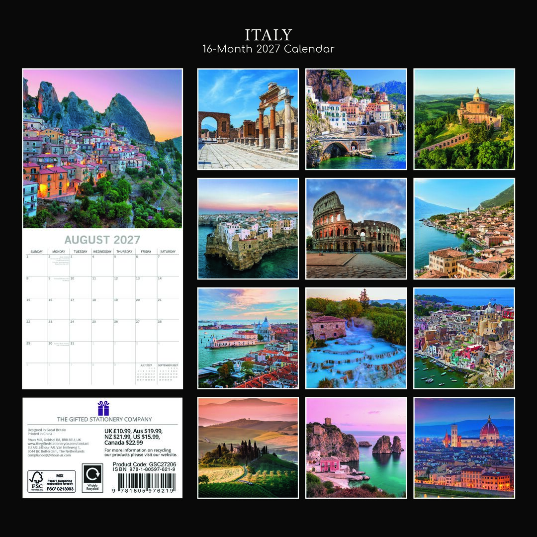 The Gifted Stationery Kalender 27 Italy gtd