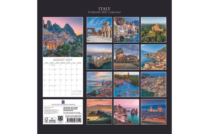 The Gifted Stationery Kalender 27 Italy gtd