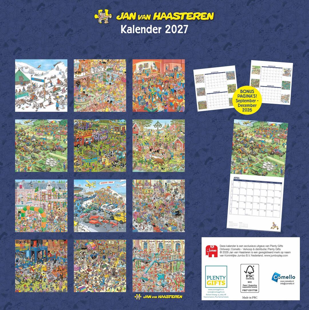 Comello Kalender 27 Jan Van Haasteren pgc