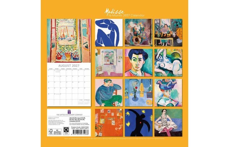 The Gifted Stationery Kalender 27 Matisse gtd