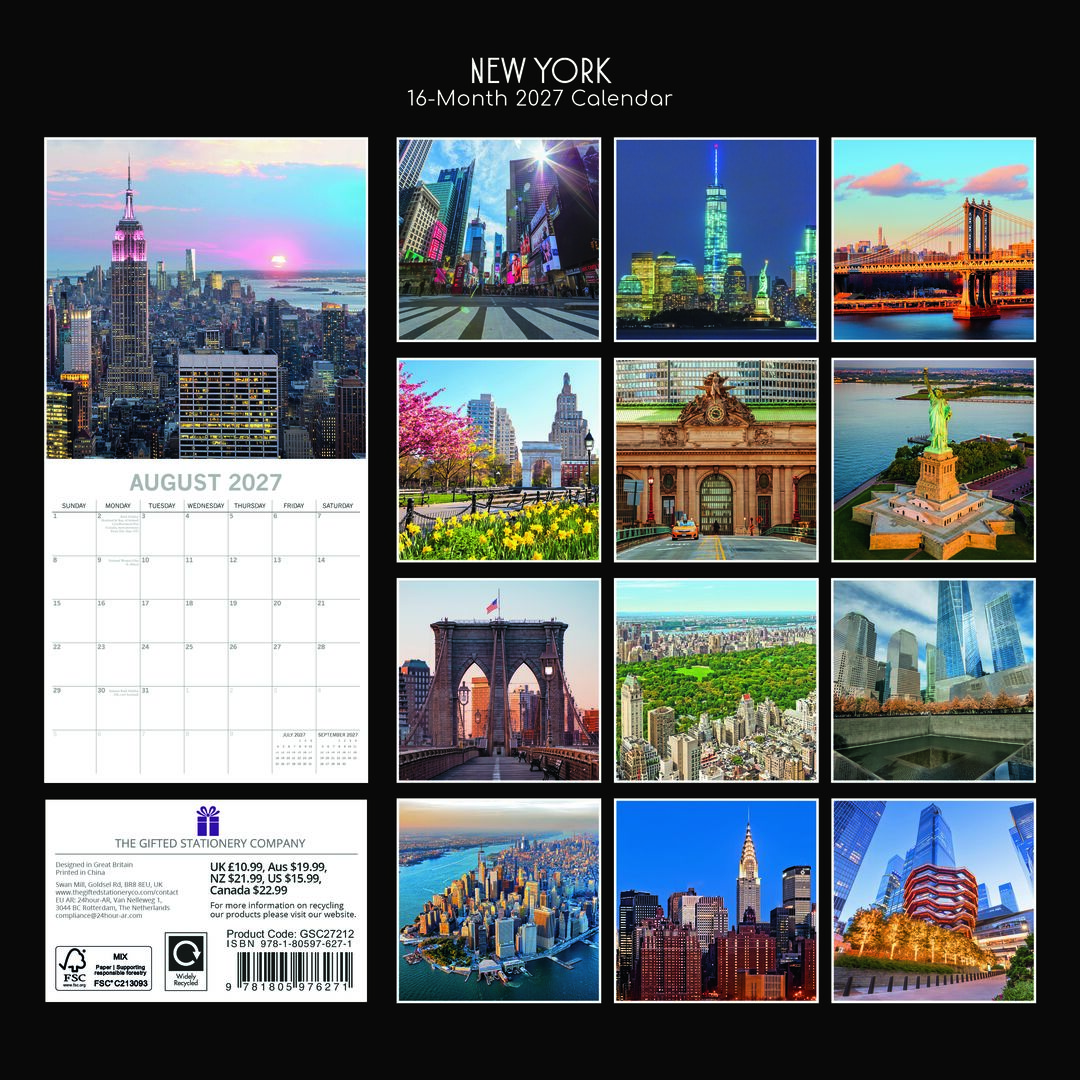 The Gifted Stationery Kalender 27 New York City gtd