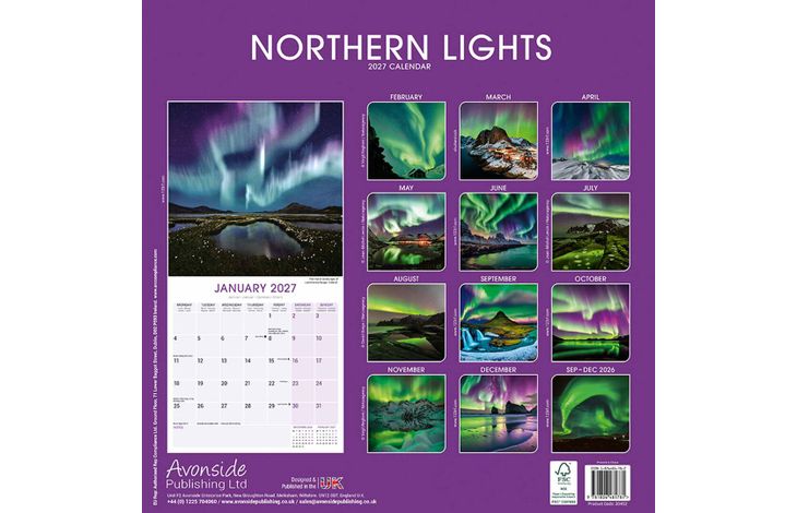Avonside Kalender 27 Northern Lights as