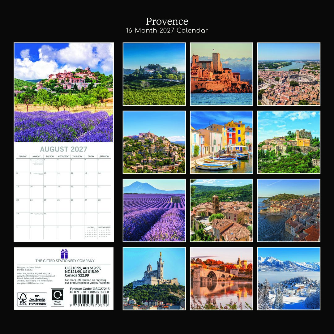 The Gifted Stationery Kalender 27 Provence gtd