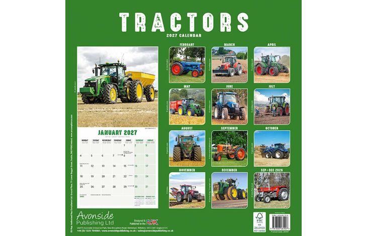 Avonside Kalender 27 Tractors as