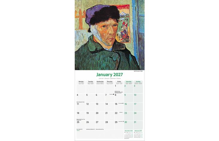 Avonside Kalender 27 Van Gogh as