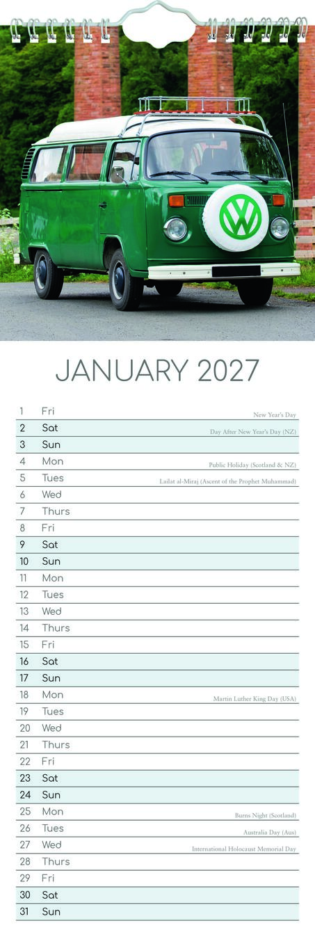 The Gifted Stationery Sl Kalender 27 Camper Vans gtd