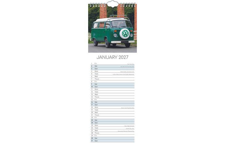 The Gifted Stationery Sl Kalender 27 Camper Vans gtd