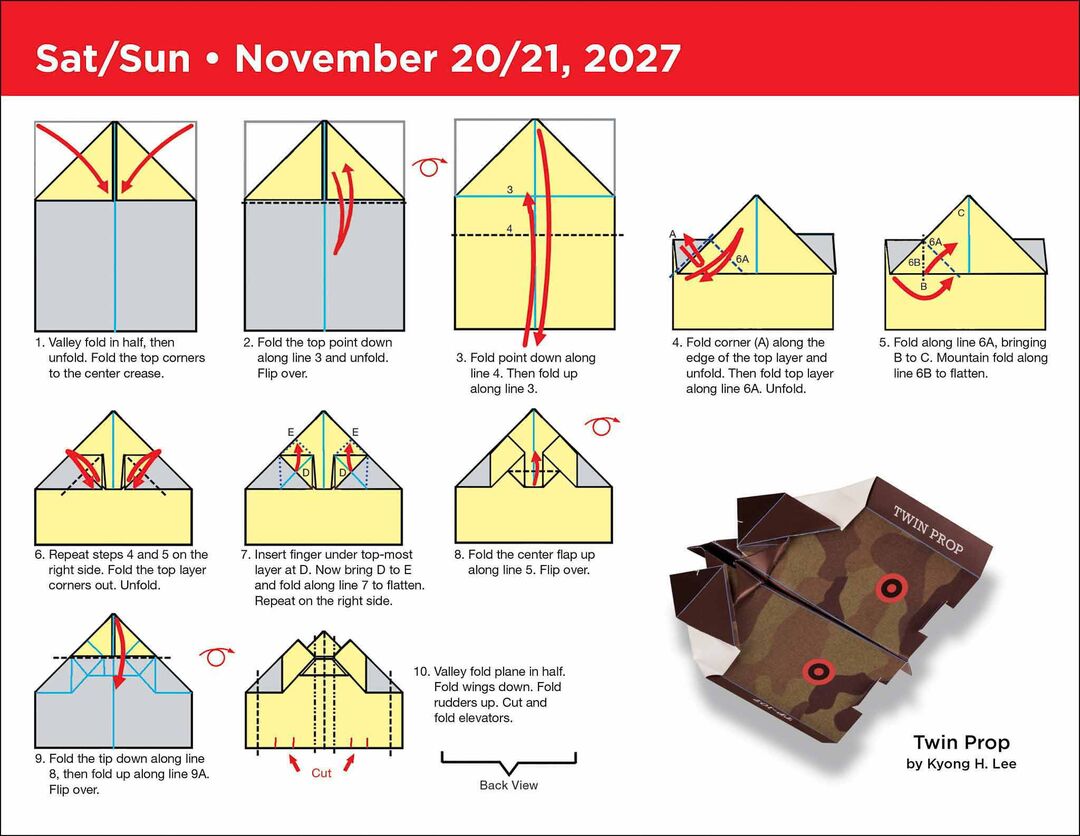 Flame Tree Publishing Boxed 27 Act Paper Airplane amp