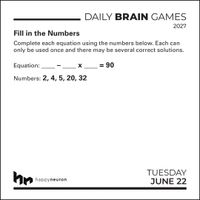 Flame Tree Publishing Boxed 27 Daily Brain Games amp