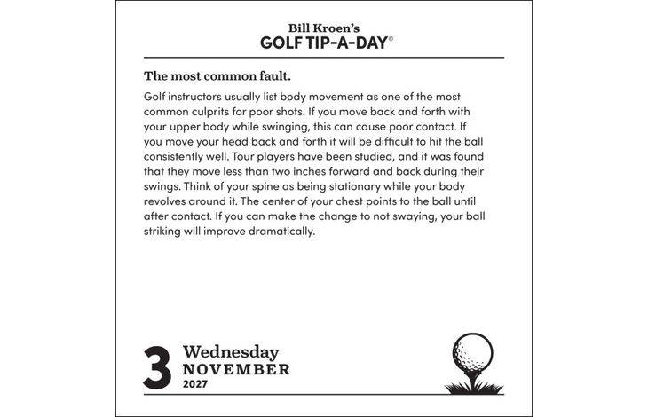 Flame Tree Publishing Boxed 27 Golf Tip a Day amp