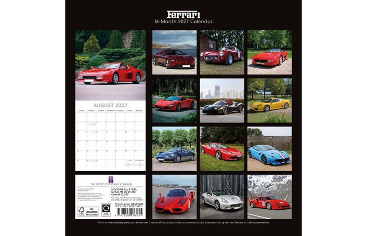 The Gifted Stationery Kalender 27 Ferrari gtd