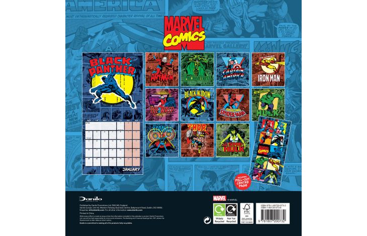 Danilo Kalender 27 Marvel Comics dnl