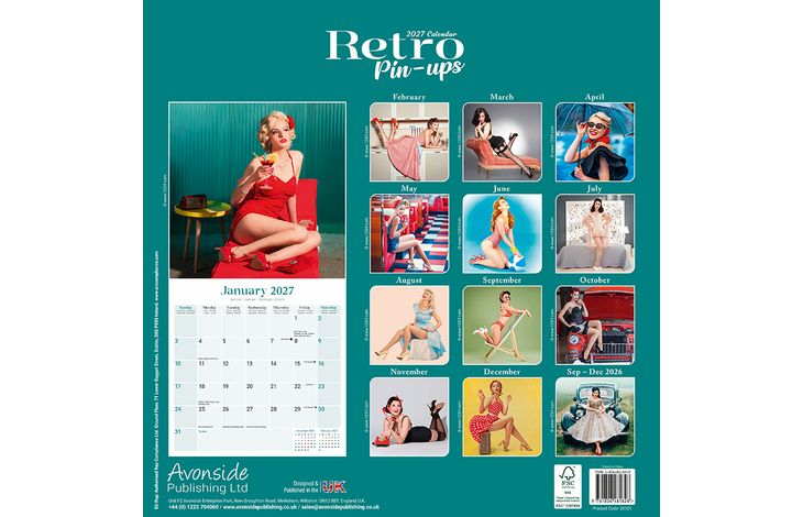Avonside Kalender 27 Retro Pin Ups as