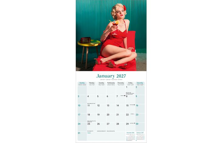 Avonside Kalender 27 Retro Pin Ups as