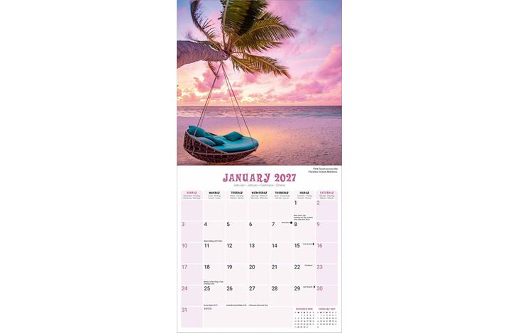 Avonside Kalender 27 Tropical Islands as