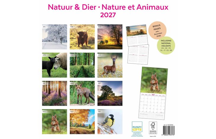 Plenty Gifts Kalender 27 Natuur en Dier pg