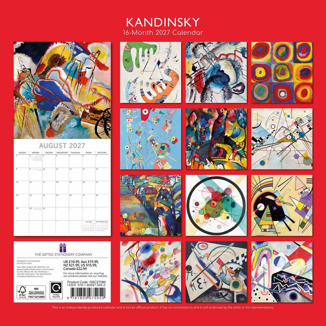 The Gifted Stationery Kalender 27 Kandinsky gtd