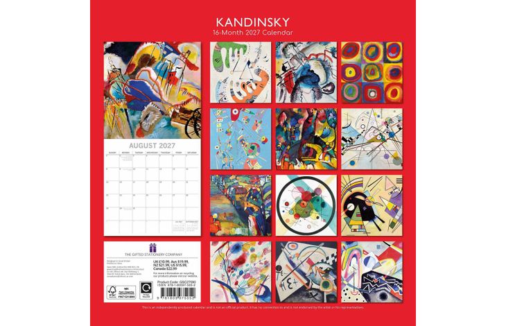 The Gifted Stationery Kalender 27 Kandinsky gtd
