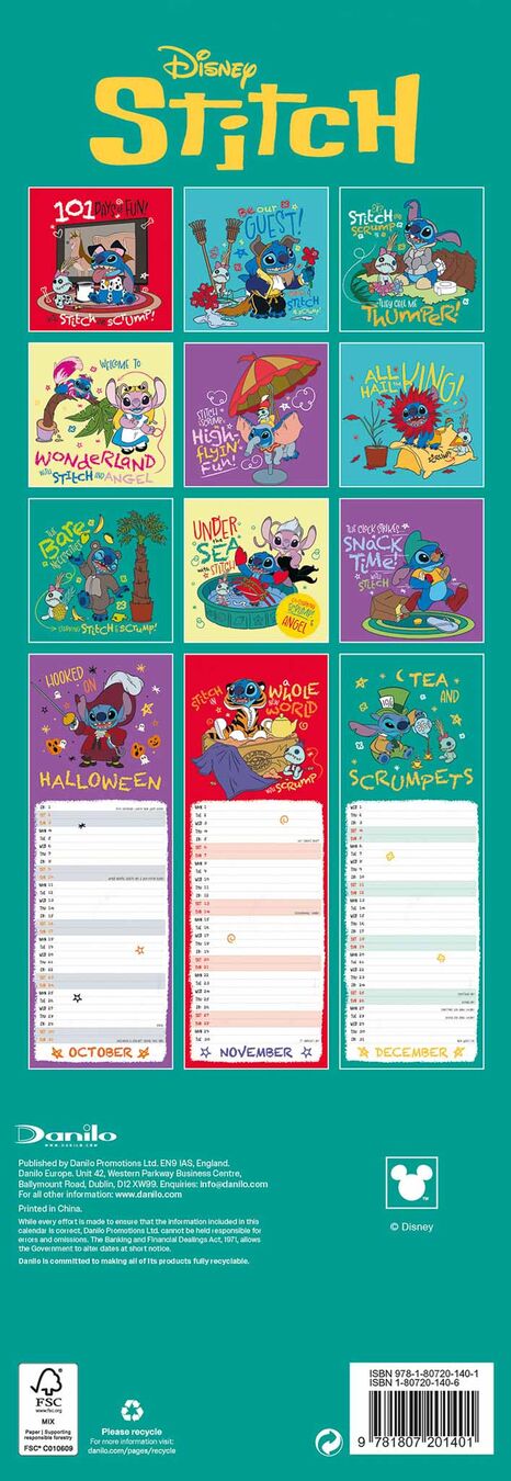 Danilo Sl Kalender 27 Disney Lilo and Stitch dnl