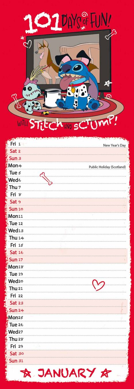 Danilo Sl Kalender 27 Disney Lilo and Stitch dnl