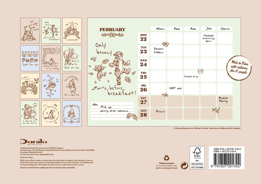 Danilo A4 Planner 27 Winnie the Pooh dnl