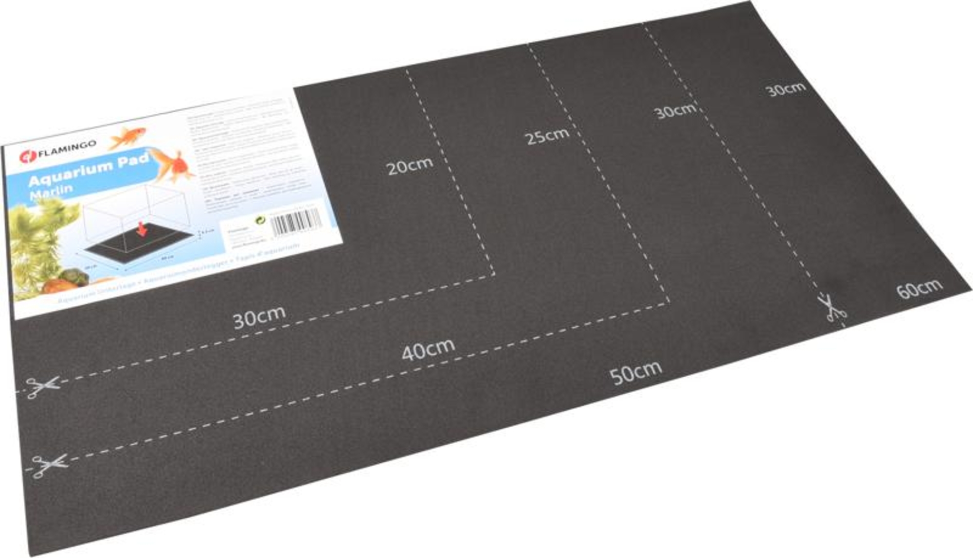 Flamingo Tapis pour aquarium Marlin Noir