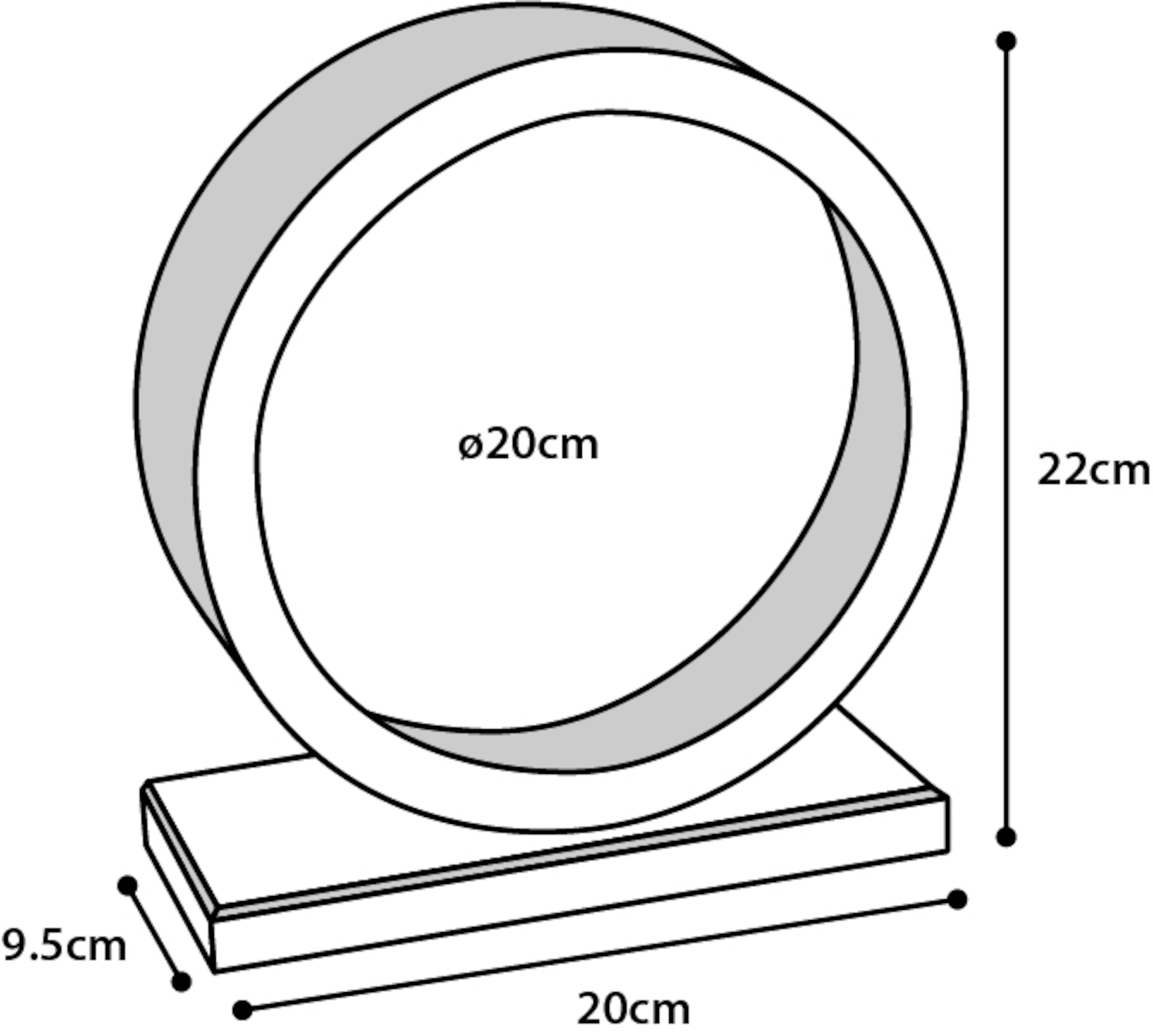 Flamingo Jouet Danco Roue d'exercice Brun clair