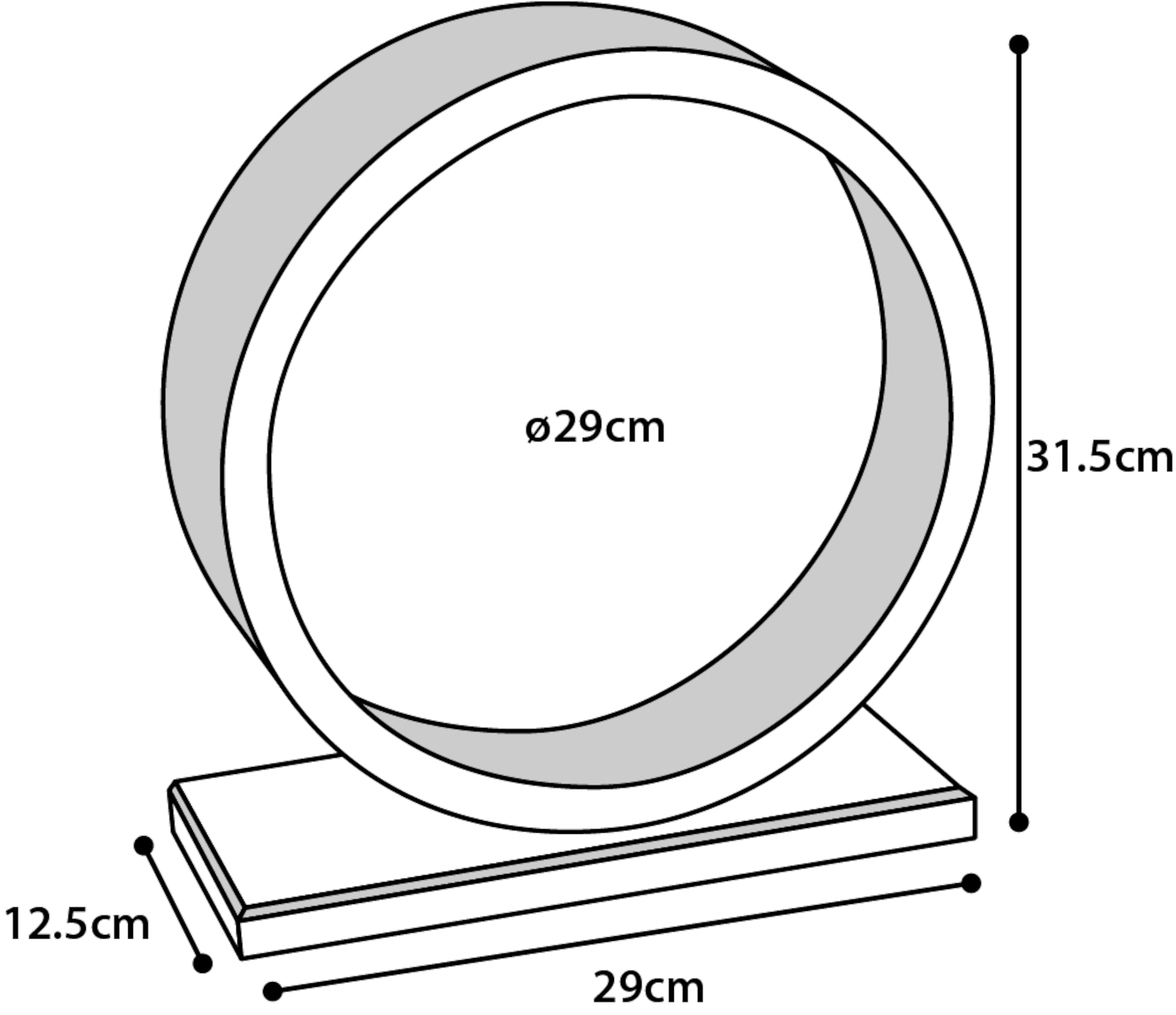 Flamingo Toy Danco Exercise wheel Light brown