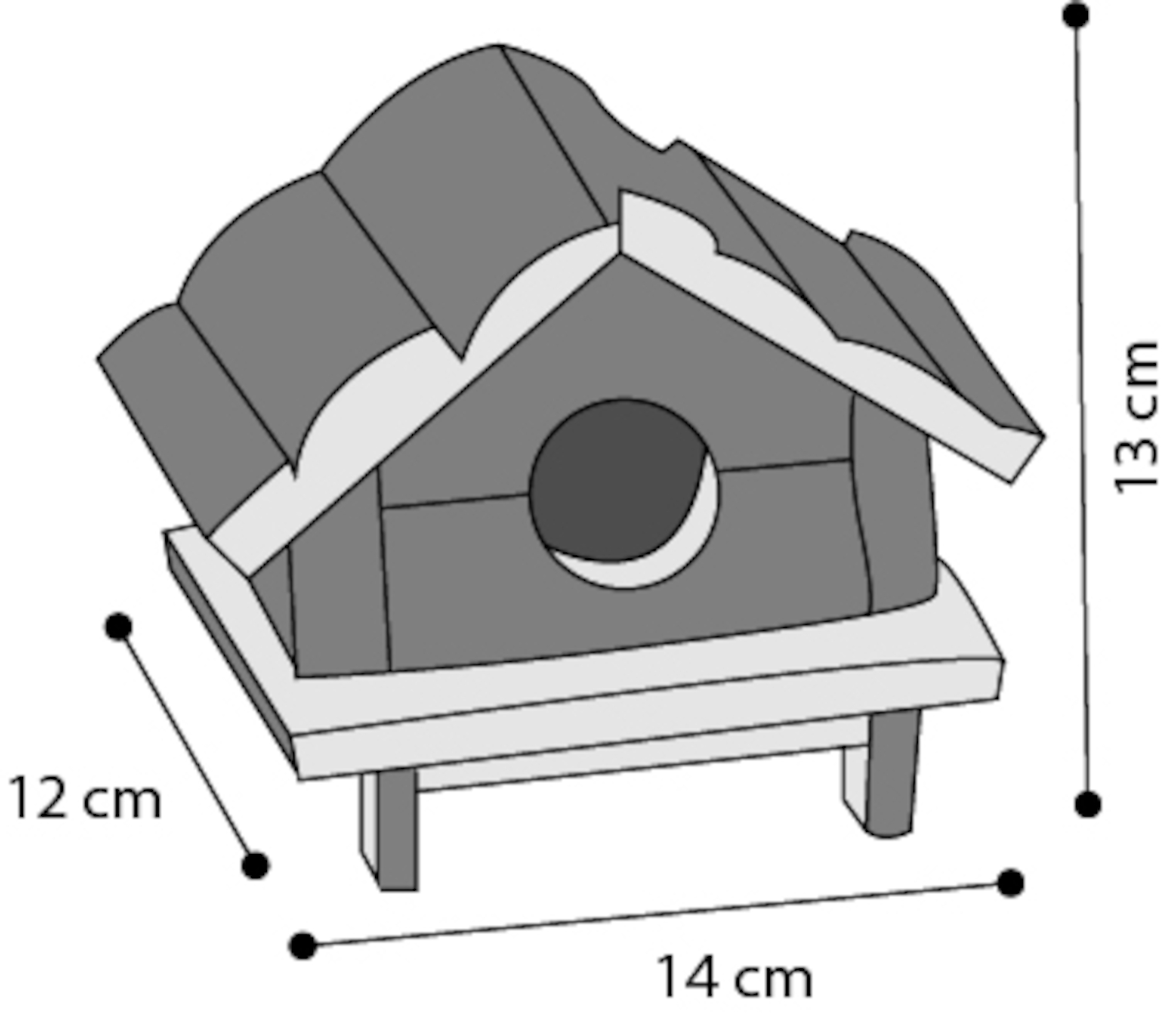 Flamingo Maison pour rongeur Naturel