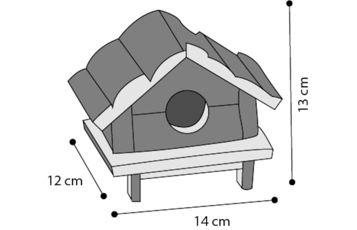 Flamingo Maison pour rongeur Naturel