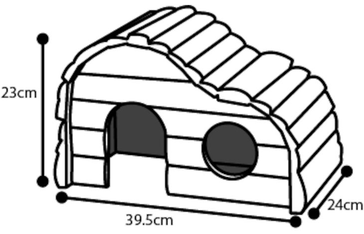 Small animal house Ruby Natural | 84360 | Flamingo Pet Products Small animal house Ruby Natural | 84360 | Flamingo Pet Products