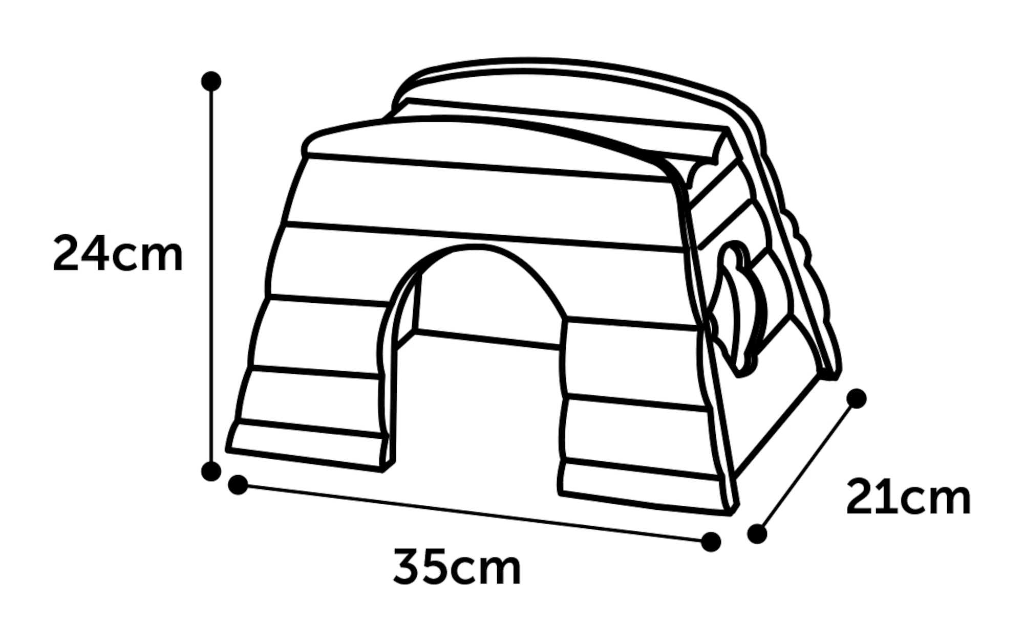 Flamingo Small animal house Timmy Natural