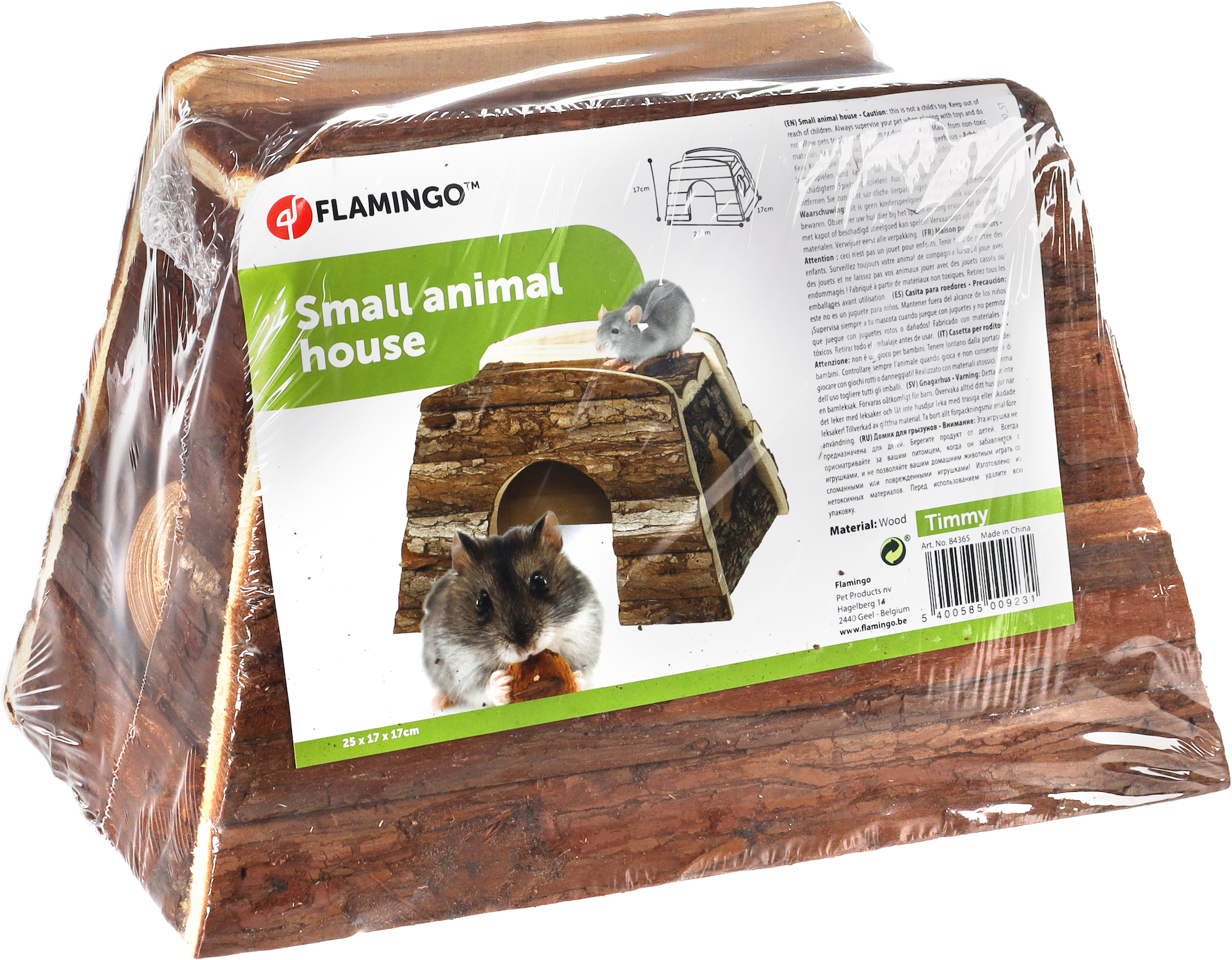 Flamingo Small animal house Timmy Natural