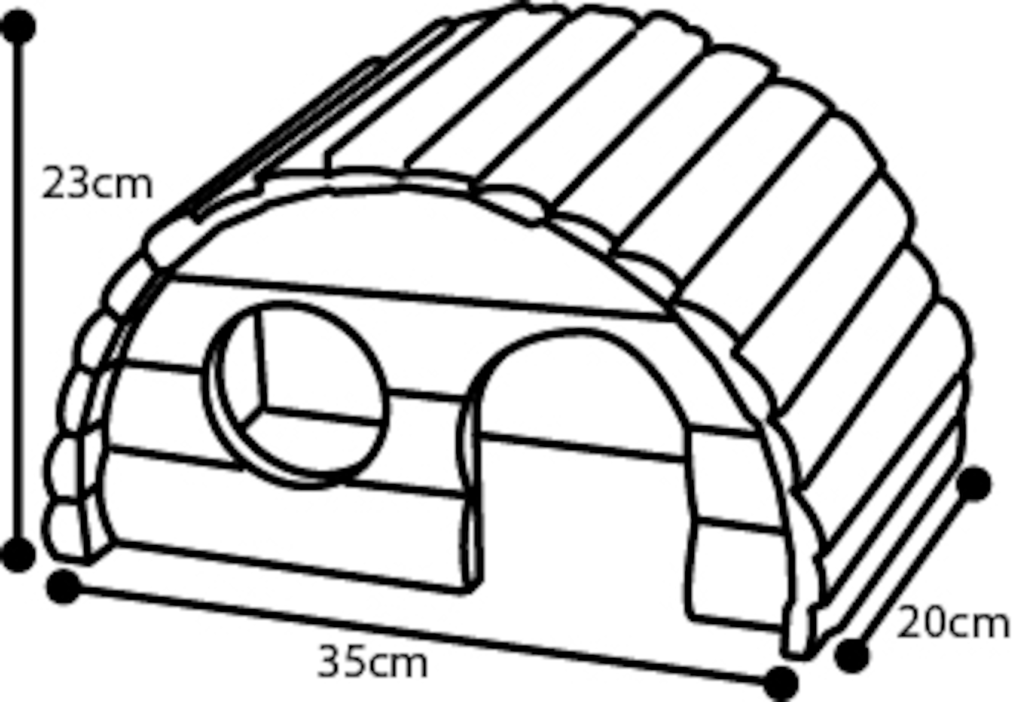 Flamingo Small animal house Sam Natural