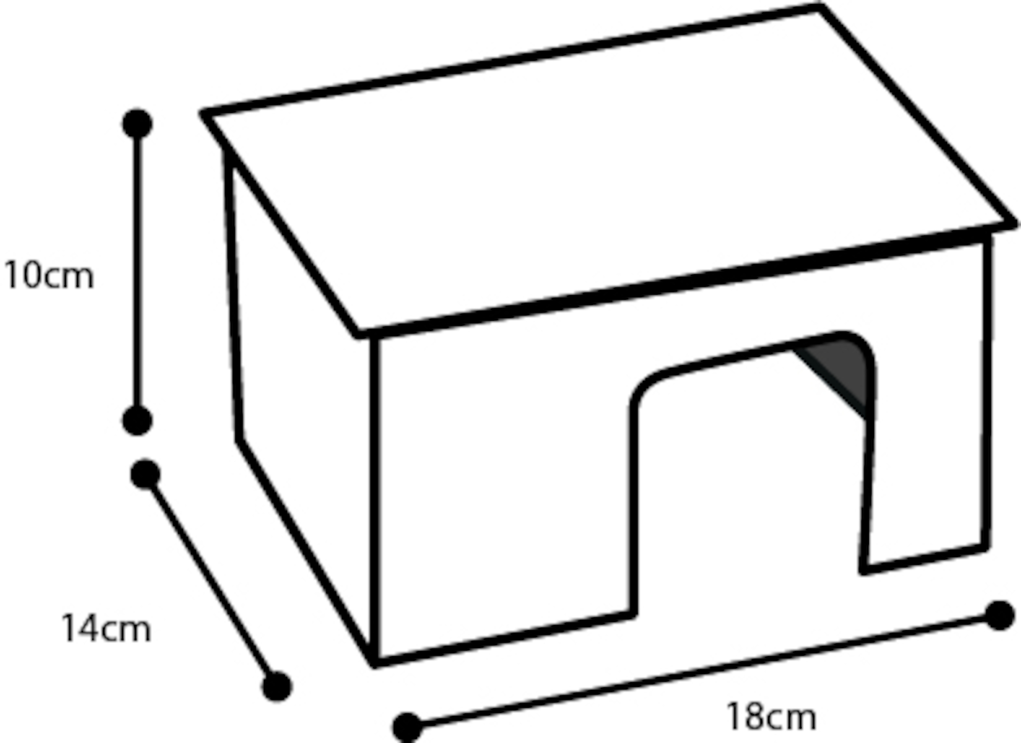 Flamingo Small animal house Ecco Natural
