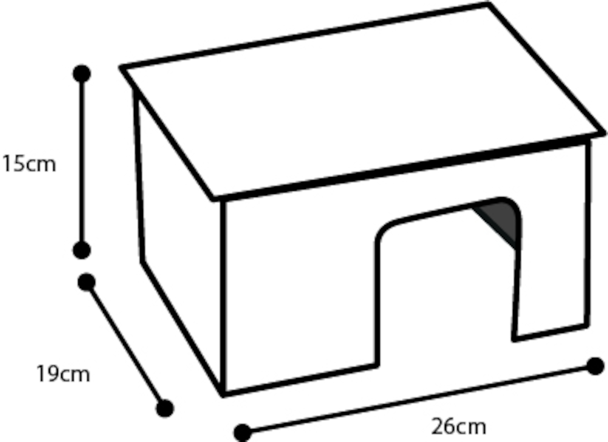 Flamingo Small animal house Ecco Natural