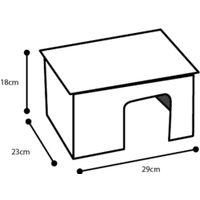 Flamingo Small animal house Ecco Natural