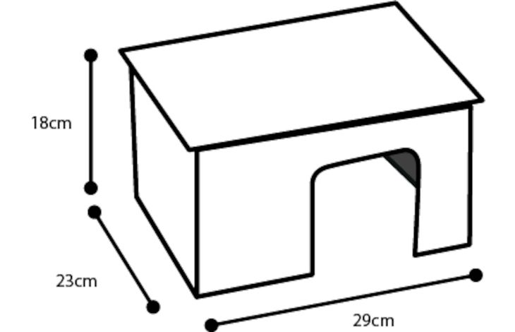 Flamingo Small animal house Ecco Natural