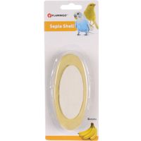 Flamingo Sepia schelp Birdie Sepiaschelp met banaansmaak Geel & Wit