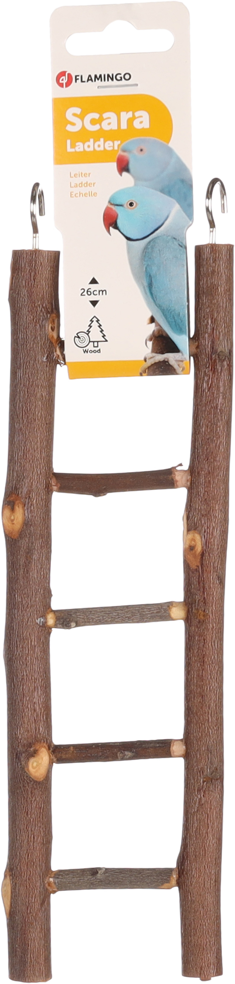 Flamingo Jouet pour perruches Scara Échelle  Brun