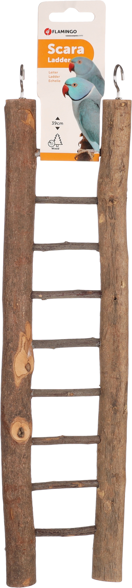 Flamingo Sittichspielzeug Scara Leiter  Braun
