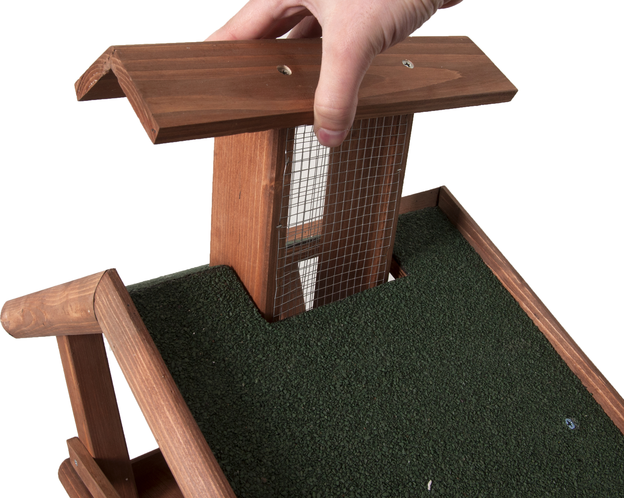 Flamingo Bird table with stand Mimir - Wood