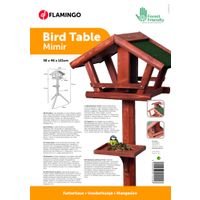 Flamingo Voederhuis met staander Mimir - Hout