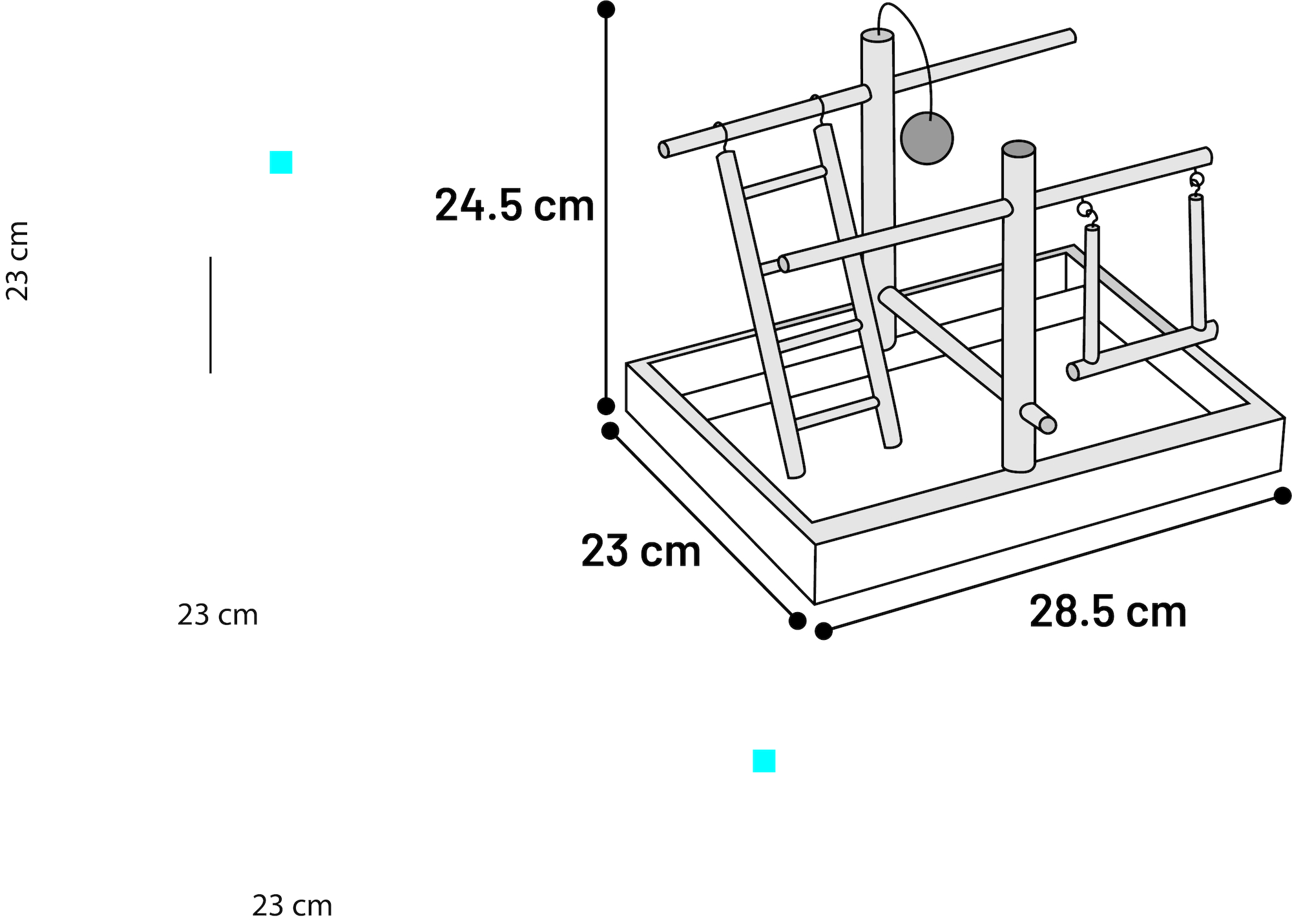 Flamingo  Action Playground  Light brown