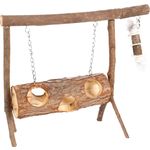 Toy Swing with rope Brown
