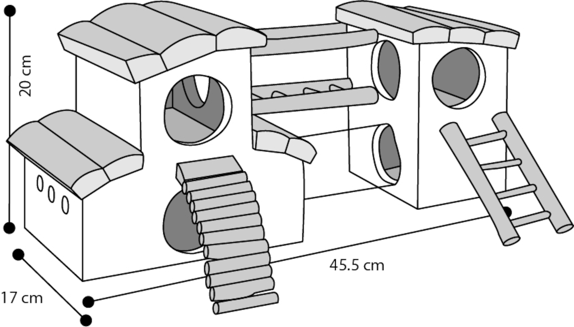 Flamingo Toy Adventure Playground Brown